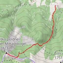 thumbnail for Maloško poldne / Malestiger Mittagskogel