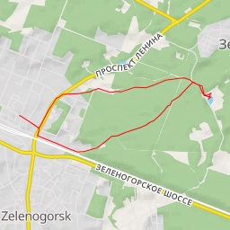 thumbnail for 2 km - Прогулочная лыжня "Прибой"