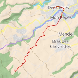 thumbnail for Sentier du Bras Mousseline vers Les Hauts de Menciol