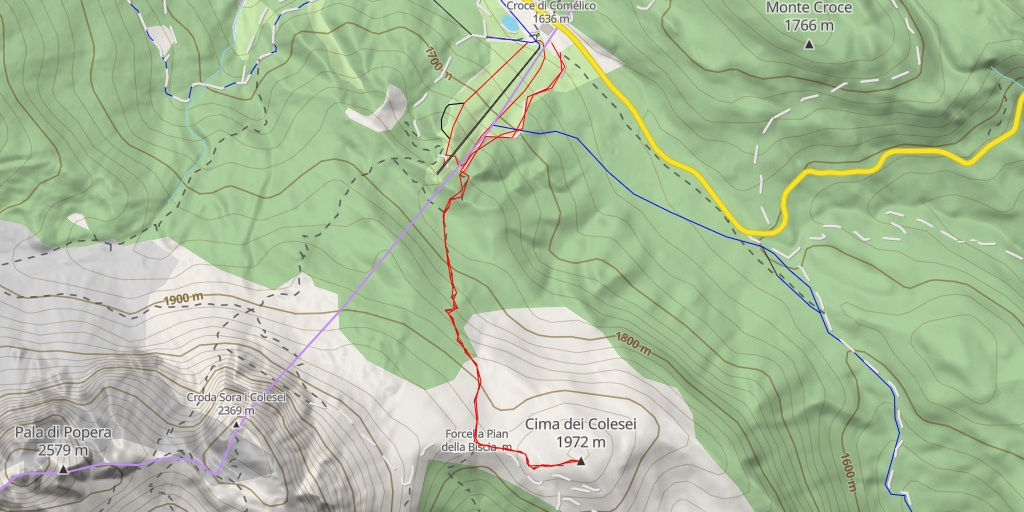 Hiking : Cima dei Colesei | hiking trails around Belluno