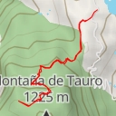 thumbnail for Narrow path from top of Barranco Tauro up to Montana Tauro from East side