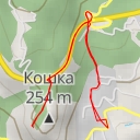 thumbnail for Крутая и осыпная тропа на Ухо Кошки (скала Эрмитаж) - Симеизский поселковый совет