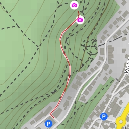 thumbnail for Kriemhildenstuhl - Neuer Weg entlanh der Innenseite der Keltischen Heidenmauer