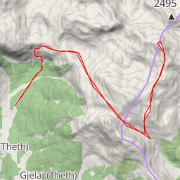 thumbnail for Route to "Maja Jezerces"