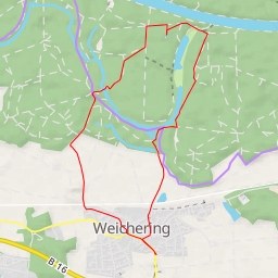thumbnail for Wasserstandsmarken der Donau - Waldweg-Futterstelle - Ingolstadt