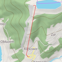 thumbnail for AI - Góra Żar Mapa tras rowerowych - Międzybrodzie Bialskie