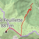 thumbnail for Pointe Feuillette Versant E par la stèle Aligoni et la montagne de Paille