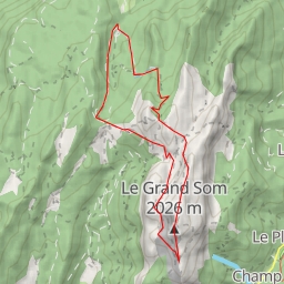 thumbnail for Grand Som Traversée S-N par les arêtes, depuis la Ruchère, le pas du Loup, Mauvernay, Pas de la Suiffière, Bovinant et Léchaud