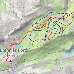 thumbnail for Pic Entre les Ports Croupe W par le lac de Sautaro
