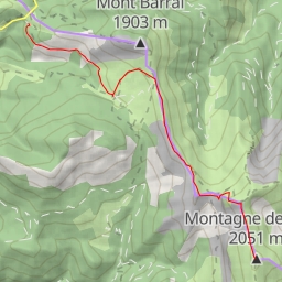thumbnail for Le Jocou versant N depuis le Col de Menée, par la Crête de Jiboui