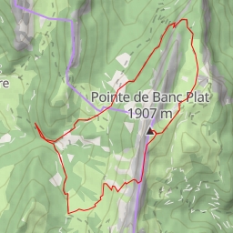 thumbnail for Pointe de Banc Plat (Montagne du Charbon) Par la face W et et une partie de l'arête reliant la Dent des Portes à la Pte de Banc Plat