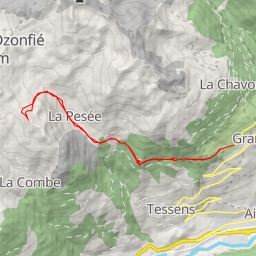 thumbnail for Pointe du Col depuis Granier via La Pesée