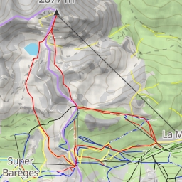 thumbnail for Pic du Midi de Bigorre Face S (semi-directe S-SO) depuis la Mongie, retour par Barèges (en boucle)
