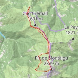 thumbnail for Pic de Montaigu Face W