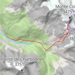 thumbnail for Pointe des Audras versant SW depuis Avérole