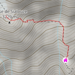 thumbnail for col de la bosse de Sialouze depuis le refuge du Pelvoux (voie normale)