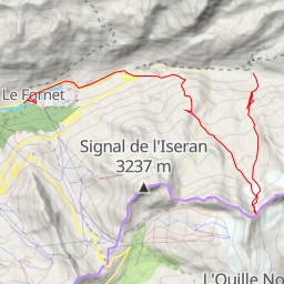 thumbnail for Aiguille Pers Épaule N de l'Aiguille Pers depuis le Fornet