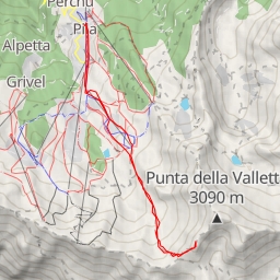 thumbnail for Pointe  Valletta Antécime par le col de Tsa Setsé