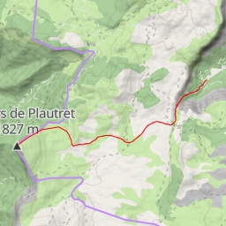thumbnail for Rochers de Plautret par l'arête NE, depuis Richardière