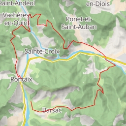 thumbnail for Sainte-Croix  balcons de la Drôme - pays de Quint et Forêt de Justin