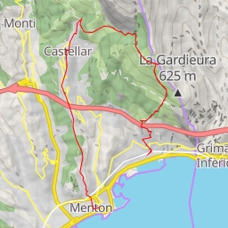 thumbnail for Monte Carpano en boucle de Menton Garavan, descente par Castellar