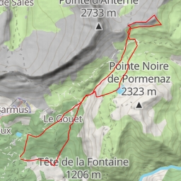 thumbnail for Tête de Moëde Circuit entre les Fiz et Pormenaz