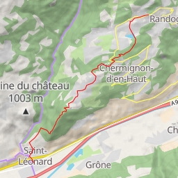 thumbnail for Le Châtelard (le Christ-Roi) en traversée de St Leonard à Montana