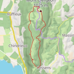 thumbnail for Cessens Mont Clergeon en boucle depuis Cessens