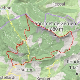 thumbnail for Crête de Géruen Boucle Montagne de Mélan, Col de Font Belle, Sommet de Géruen depuis Mélan.
