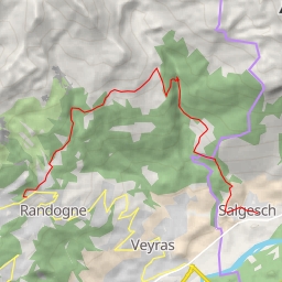 thumbnail for Vallon de la Raspille traversée de Salgesch à Montana