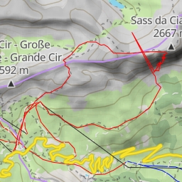 thumbnail for Sass de Ciampac Camino curvo