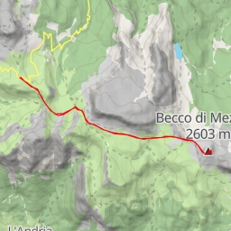 thumbnail for Becco di Mezzodi Via Normale