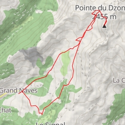thumbnail for Pointe du Dzonfié par le Nant du Beurre et le Col des Rochers Blancs (2300m), descente par le GRP Tour du Beaufortain.