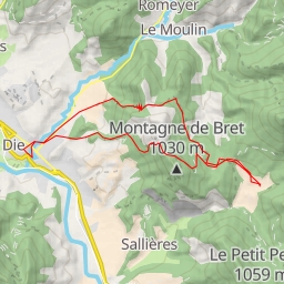 thumbnail for Pas de Bret Die - Valcroissant - Die, tour de la montagne de Bret