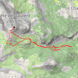 thumbnail for Tête de Gaulent Epaule SW depuis le col de Val Haute