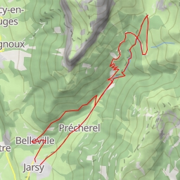 thumbnail for Col de Chérel Depuis Jarsy, descente par le GRP, boucle de Belleville