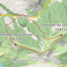 thumbnail for Sommet de la Bernarde Depuis Vergons par la Crête de Crémon