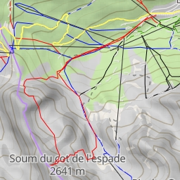 thumbnail for Brèche N du Pic Allemand Face ENE depuis La Mongie Tourmalet