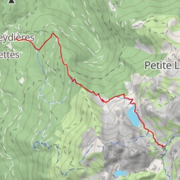 thumbnail for Col de la Pra  depuis le  lac de Freydière