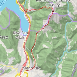 thumbnail for Monte Generoso en traversée W --> S, de Maroggia à Mendriso