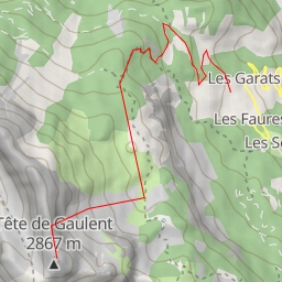thumbnail for Tête de Gaulent Face NE - Depuis Col des Combes