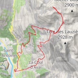 thumbnail for Cime de la Condamine Par cabane de Coul d'Amont et Cabane de Chouvet depuis Le Sarret