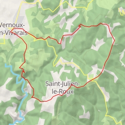 thumbnail for Vernoux en Vivarais Serre de la Mûre et gorge de la Dunière en boucle depuis Vernoux