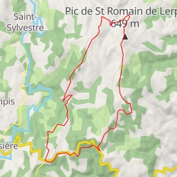 thumbnail for Saint-Romain de Lerps Boucle depuis la RD 533 (le Pin)