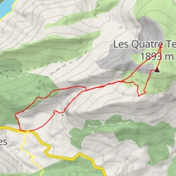 thumbnail for Crête du Teillon - Les Quatre Termes En boucle depuis la Garde