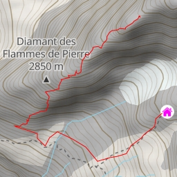 thumbnail for Pointe Michelle Micheline Arête des Flammes de Pierre