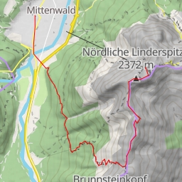 thumbnail for Nördliche Linderspitze Via Ferrata de Mittenwald