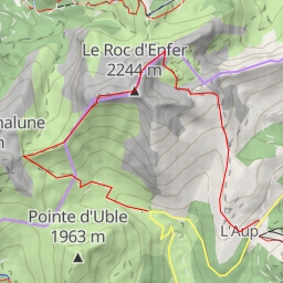 thumbnail for Roc d'Enfer Traversée des arêtes depuis le Foron