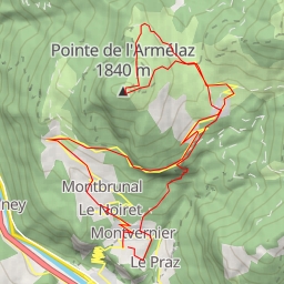 thumbnail for Pointe de l'Armelaz La Chal (Pointe de l’Armelaz) 1840m à VTT par le col de Chaussy et le sentier des Abîmes 