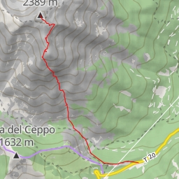 thumbnail for Monte d'Oru  Face SE : U corridore di chjaccula